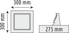 Helios Opto 24 W Sıva Altı Kare Panel HS 1015