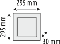 Helios Opto 20W 30 x 30 Backlight Clip-in Panel Led HS 1042