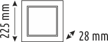 Helios Opto 18 W Sıva Altı Kare Led Panel HS 1040