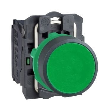 Schneider Yaylı Start Buton Yeşil 1Na 22MM Plastik