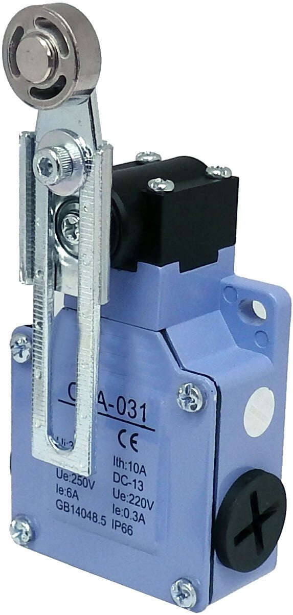 Elmax Metal Gövdeli Limit Switch 1NO+1NC 18mm Ayarlanabilir Sağ-Sol Metal Makara Tahrikli