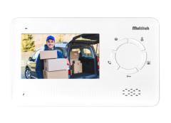 Multitek Daire Ünitesi 4,3'' Görüntülü Diafon Beyaz (MB-43B)