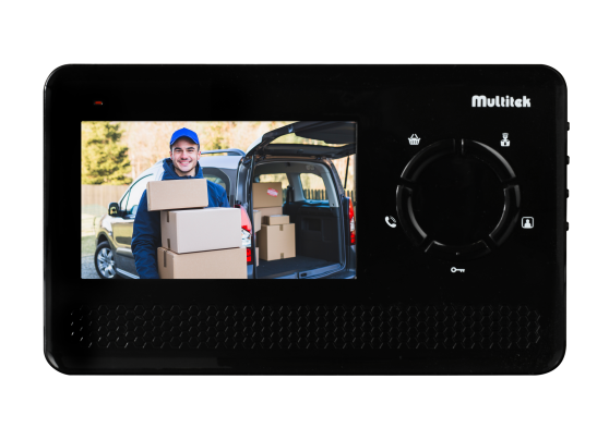 Multitek Daire Ünitesi 4,3'' Görüntülü Diafon Siyah (MB-43S)