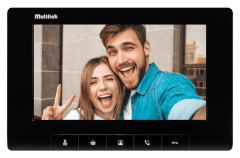 Multitek Daire Ünitesi 7''  Görüntülü Diafon Dokunmatik Siyah (MB-74S)