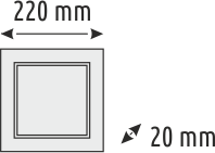 Helios Opto 18 W Kare Sensörlü LED Armatür 3 Renk HS 1037
