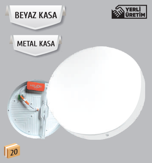 Helios Opto 48 W Backlight Sıva Üstü Led Panel - Metal Kasa HS 1061
