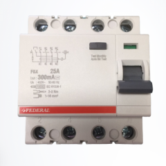 Federal Kaçak Akım Koruma 4*25A 300MA 10KA FK4E