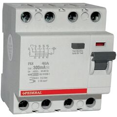 Federal Kaçak Akım Koruma 4*40A 300MA 10KA FK4E