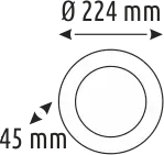 Helios Opto 36 W Backlight Sıva Üstü Led Panel - Metal Kasa HS 1072