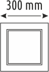 Helios Opto 48 W Sıva Üstü Kare Led Panel  - Beyaz Kasa HS 1071