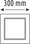 Helios Opto 48 W Sıva Üstü Kare Led Panel  - Siyah Kasa HS 1075
