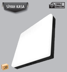 Helios Opto 48 W Sıva Üstü Kare Led Panel  - Siyah Kasa HS 1075
