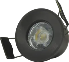 Helios Opto 1 W Sıva Altı Yuvarlak Spot  Siyah Kasa HS 1219