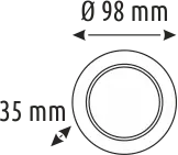 Helios Opto 7 W Led Spot Sıva Altı Beyaz Krom Kasa HS 1230