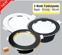 Helios Opto 7 W Led Spot Sıva Altı Beyaz Krom Kasa HS 1230