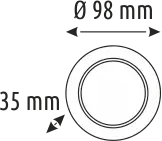 Helios Opto 7 W Led Spot Sıva Altı Siyah Krom Kasa HS 1231