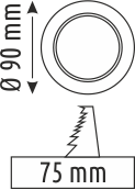 Helios Opto 8 W Metal Kasa Sıva Altı Led Spot HS 1225