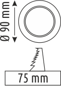Helios Opto 8 W Metal Kasa Sıva Altı Led Spot HS 1226
