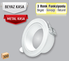 Helios Opto 8 W Metal Kasa Sıva Altı Led Spot HS 1226