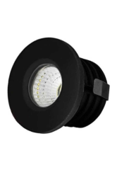 Ack Led Spot 3W Yuvarlak 6500K Siyah Kasa S.A