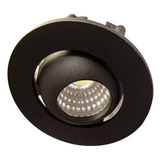 Ack Led Spot 3W Hareketli 6500K Siyah Kasa S.A