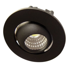 Ack Led Spot 3W Hareketli 6500K Siyah Kasa S.A