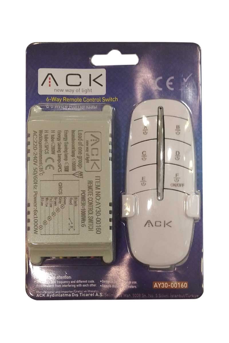 Ack 6 lı Avize Kumandası