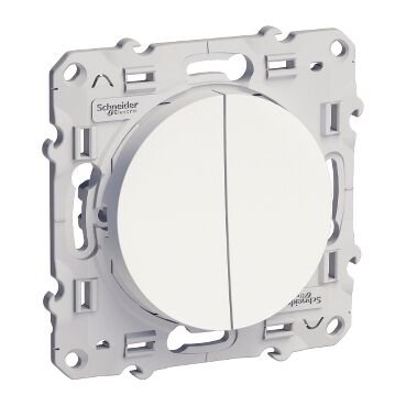 Schneider Odace Beyaz Komütatör Modül + Kapak