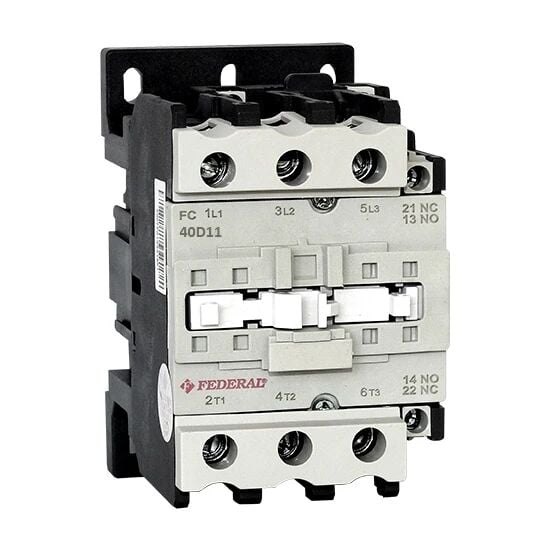 Federal Kontaktör 3 Kutup 40A 18,5KW 1NA+1NK 220V