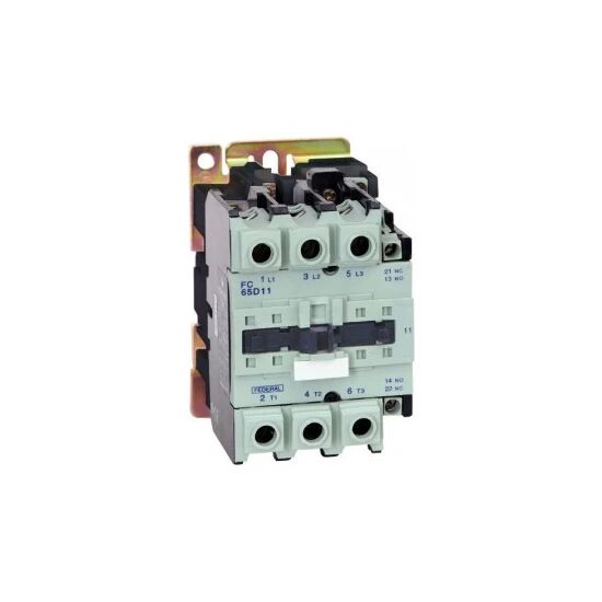 Federal Kontaktör 3 Kutup 65A 30KW 1NA+1NK 220V