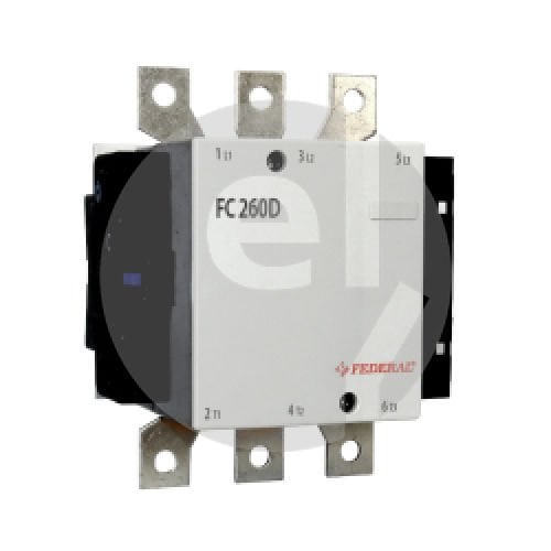 Federal Kontaktör 3 Kutup 260A 140KW 1NA+1NK 220V