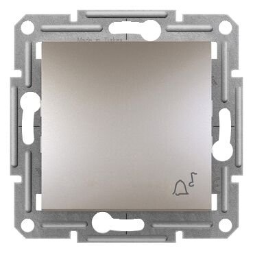 Schneider Asfora Bronz Zil Anahtarı Modül + Kapak