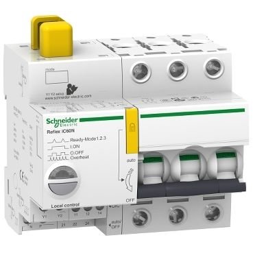 Reflex iC60N Ti24 40 A 3P eğri C entegre kontrol MCB