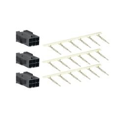 Motor gücü konnektör kiti, kablo bağlantısı. BCH2.B/.D/.F için frenli - 40/60/80mm