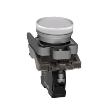 250V BA9s ampul için beyaz eksiksiz pilot ışığı Ø22 düz lens