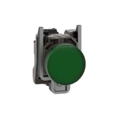 250V BA9s ampul için yeşil eksiksiz pilot ışığı Ø22 düz lens