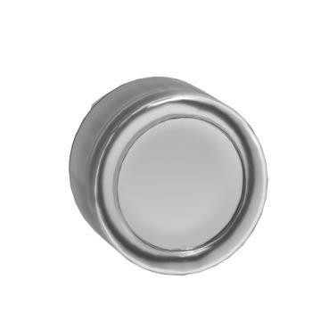 Aydınlatmalı buton için başlık, Harmony XB4, metal, beyaz gömme, 22mm, Entegr. LED, Yay Geri Dönüşlü, şeffaf kılıf