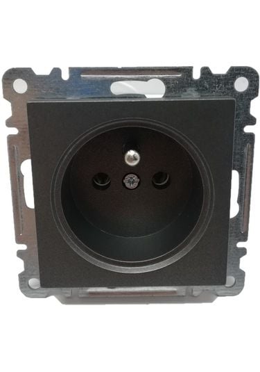 Makel Karea Siyah UPS Priz Modül+Kapak