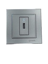 Makel Karea Füme USB Prizi Jacklı Modül+Kapak