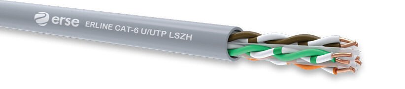 Erse Data Kablosu Cat6 U/UTP 4*2*23 AWG H.F.Turuncu