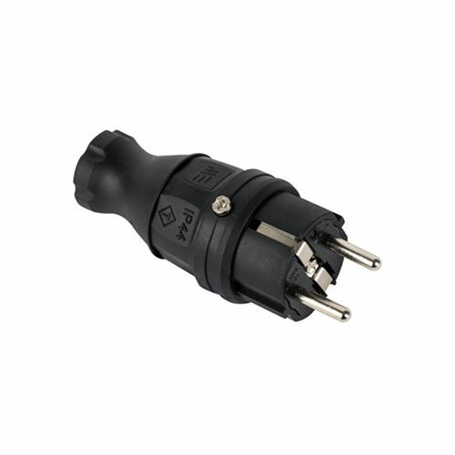 Mete Erkek Fiş 1*16A Kauçuk