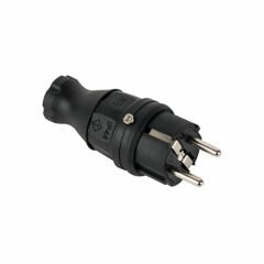 Mete Erkek Fiş 1*16A Kauçuk