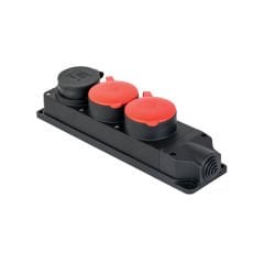 Mete Grup Priz 3 Lü 3*25A 2 AD /1*16A 1 AD Kauçuk